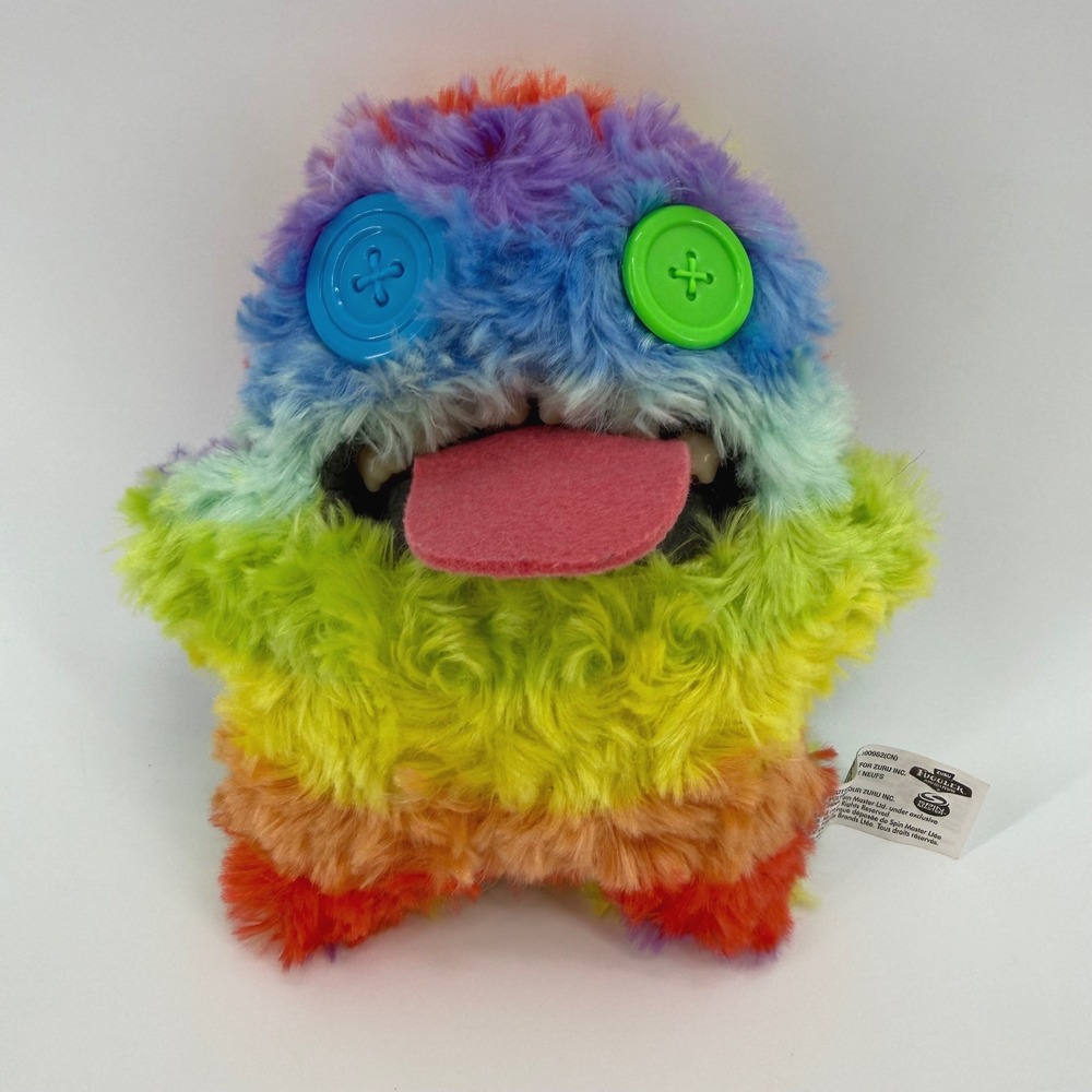 Zuru Fuggler Funny Ugly Monster Rainbow Shaggy Plush Realistic Teeth 6 Inch